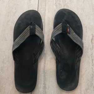 Rainbow leather sandals